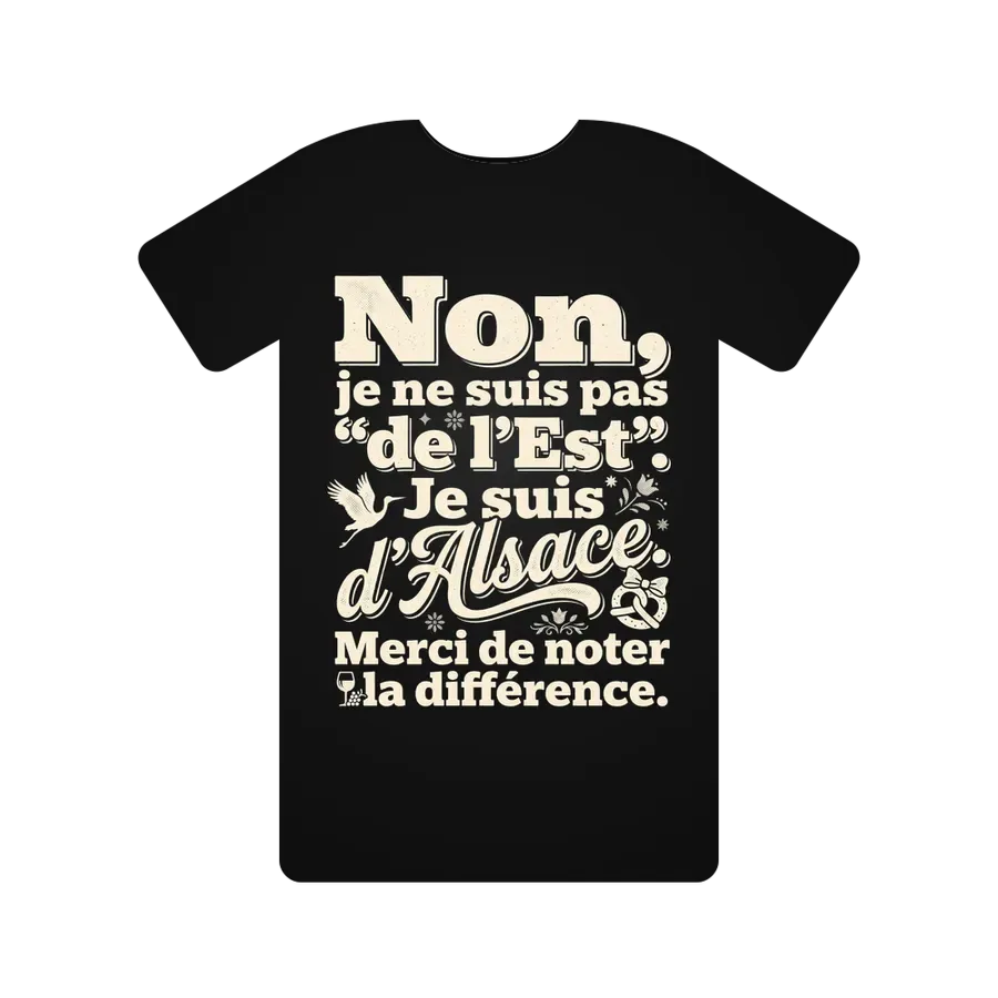 Non, je ne suis pas "de l'Est". Je suis d'Alsace. Merci de noter la différence.