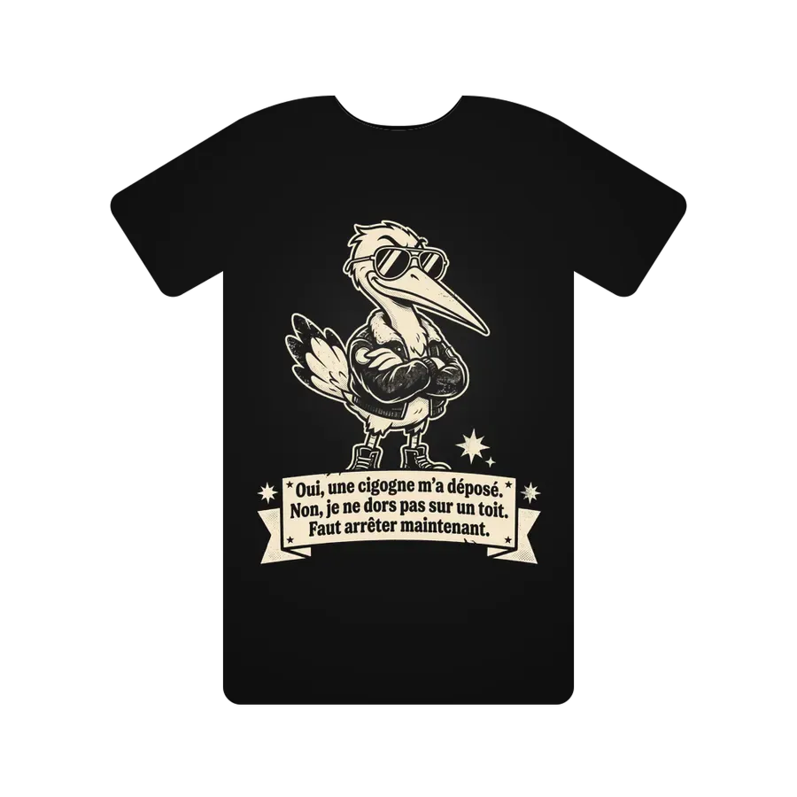 Oui, une cigogne m'a déposé. Non, je ne dors pas sur un toit. Faut arrêter maintenant.