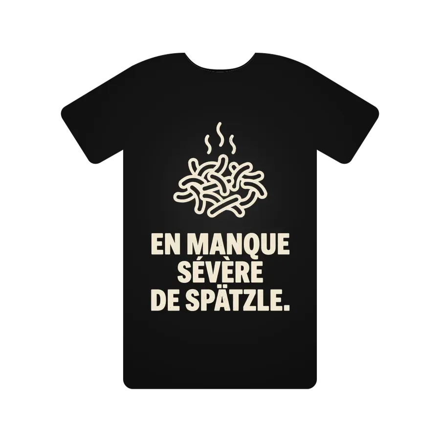En manque sévère de Spätzle.