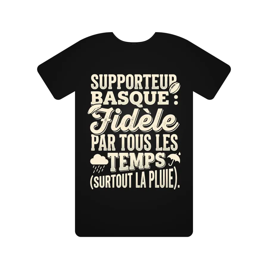 Supporteur basque : fidèle par tous les temps (surtout la pluie).
