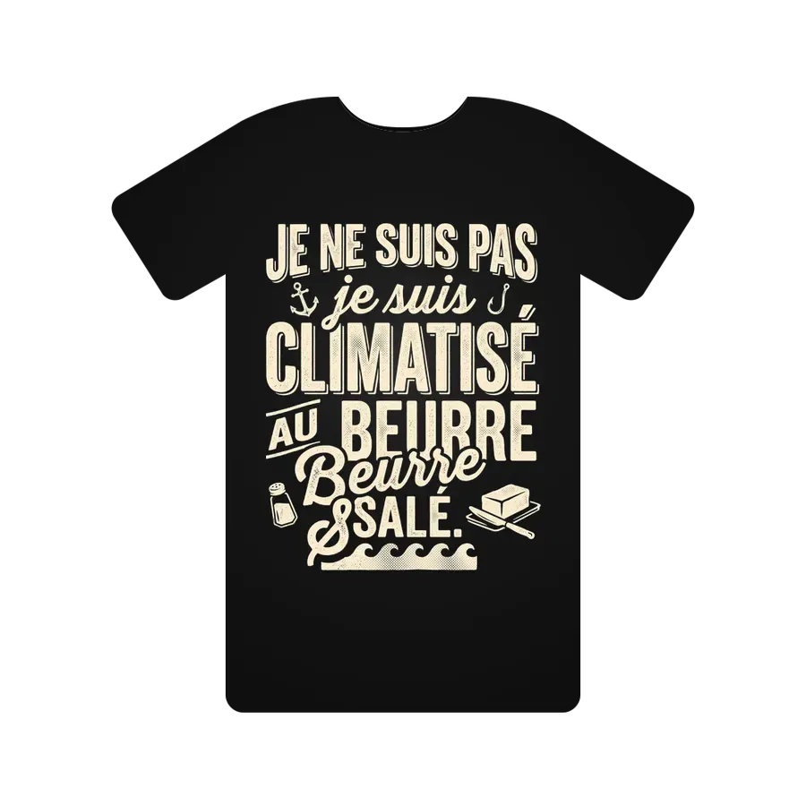 Je ne suis pas frileux, je suis climatisé au beurre salé.