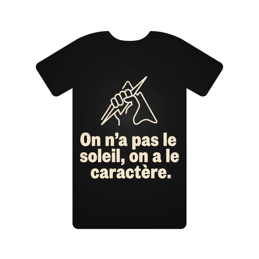 On n'a pas le soleil, on a le caractère.