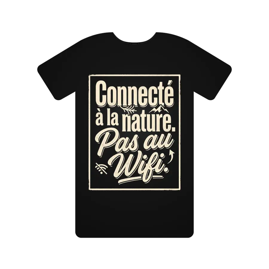 Connecté à la nature. Pas au Wifi.