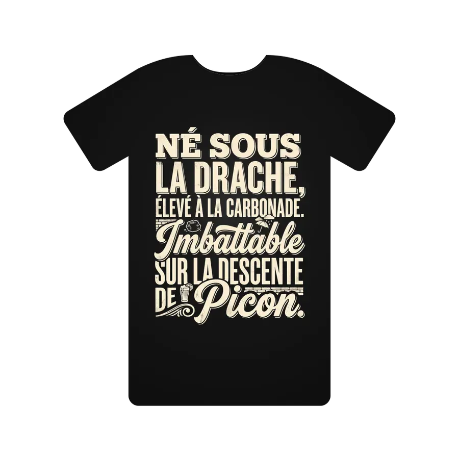 Né sous la drache, élevé à la carbonade. Imbattable sur la descente de Picon.