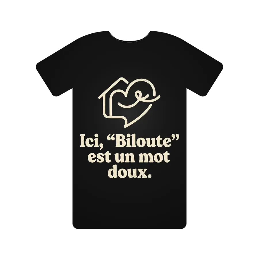 Ici, "Biloute" est un mot doux.