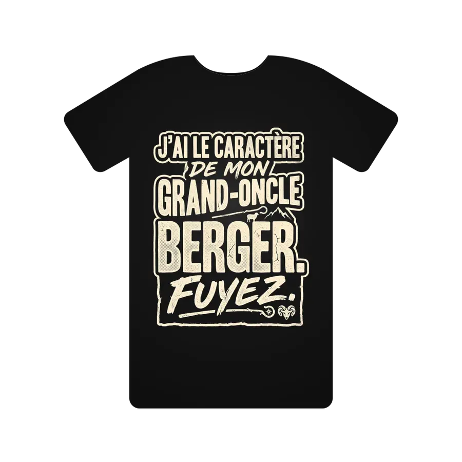 J'ai le caractère de mon grand-oncle berger. Fuyez.
