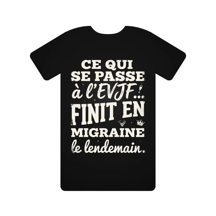 Ce qui se passe à l'EVJF... finit en migraine le lendemain.