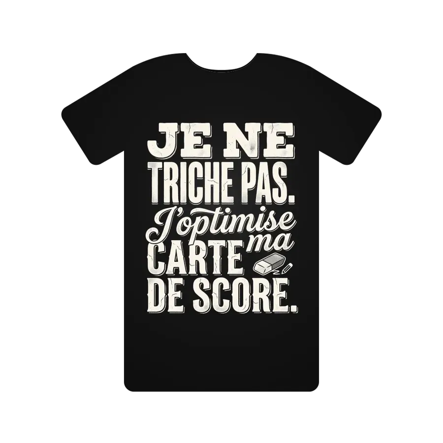 Je ne triche pas. J'optimise ma carte de score.