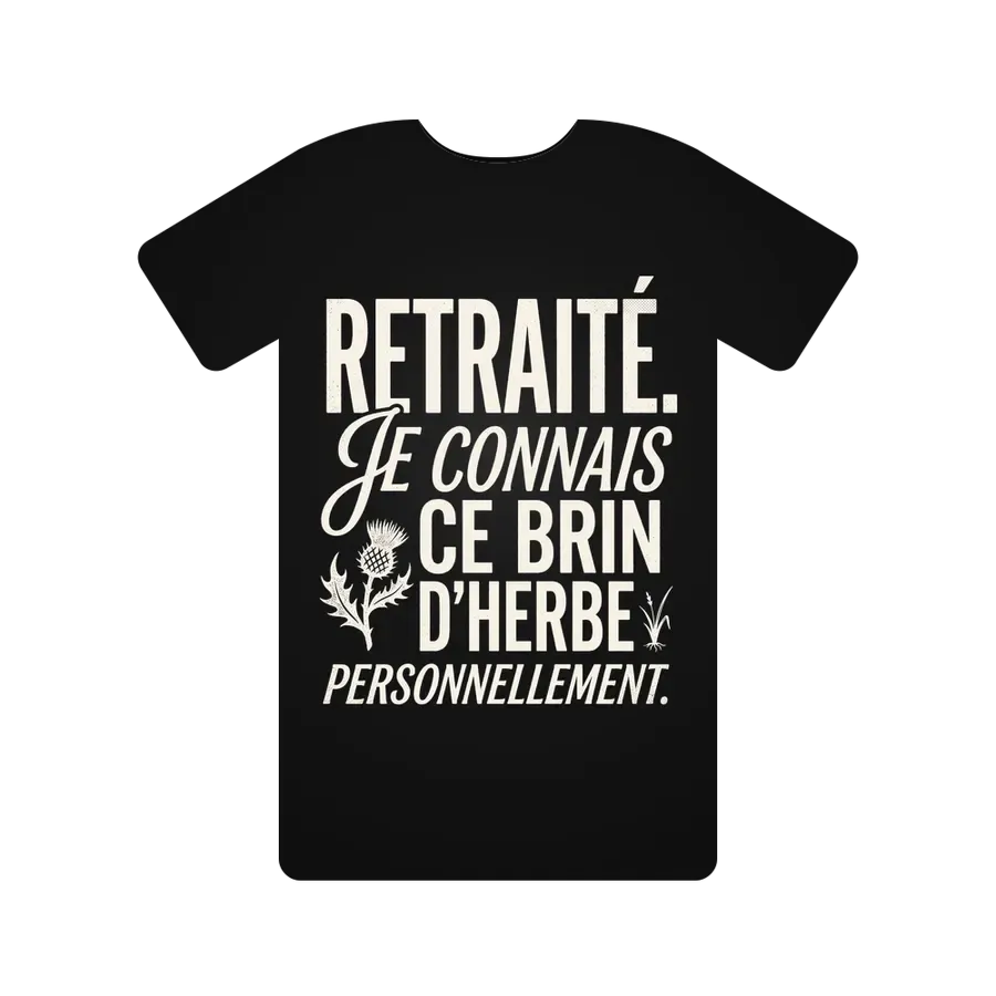 Retraité. Je connais ce brin d'herbe personnellement.