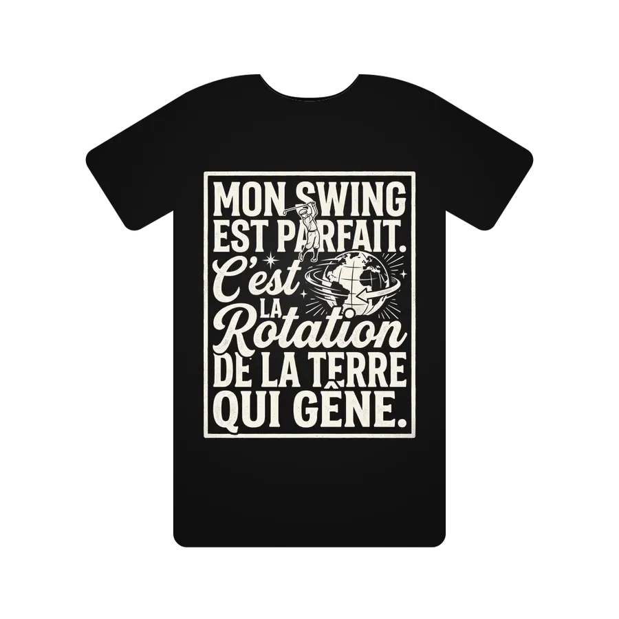 Mon swing est parfait. C'est la rotation de la Terre qui gêne.