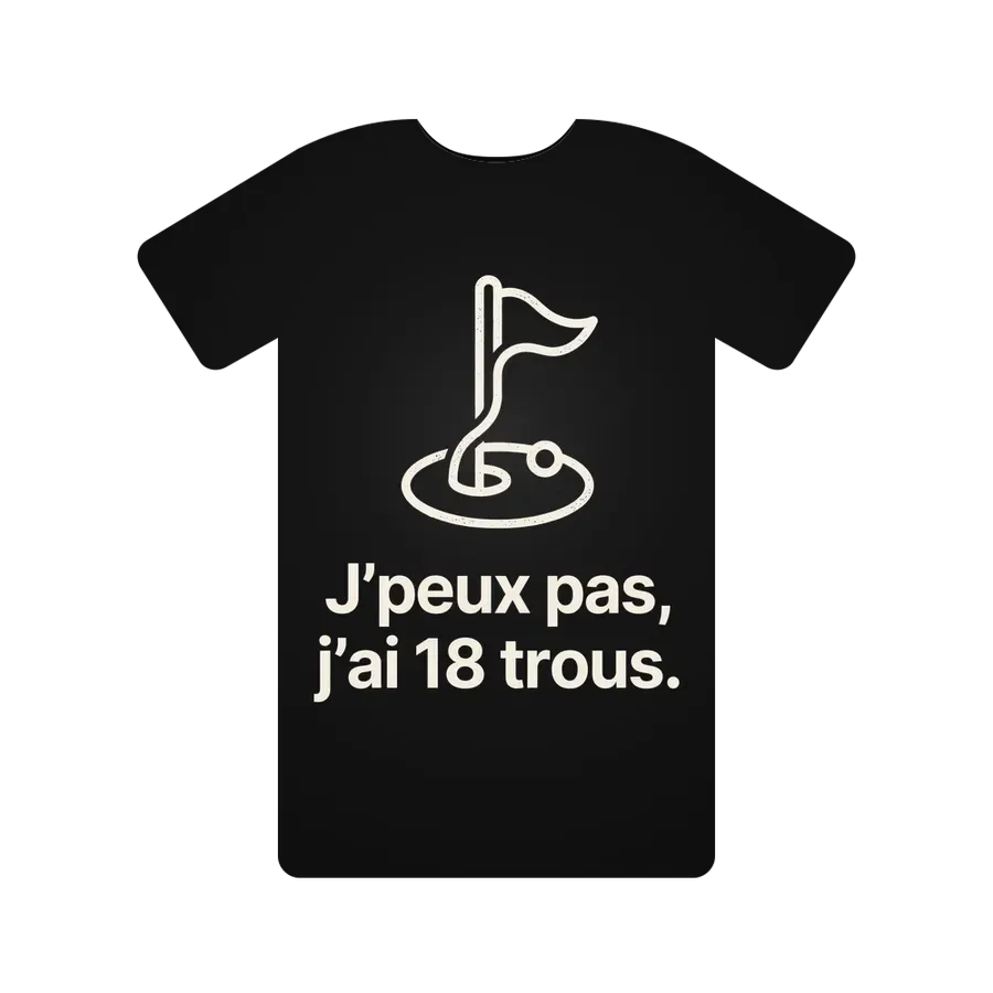 J'peux pas, j'ai 18 trous.