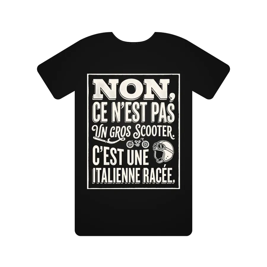 Non, ce n'est PAS un gros scooter. C'est une italienne racée.