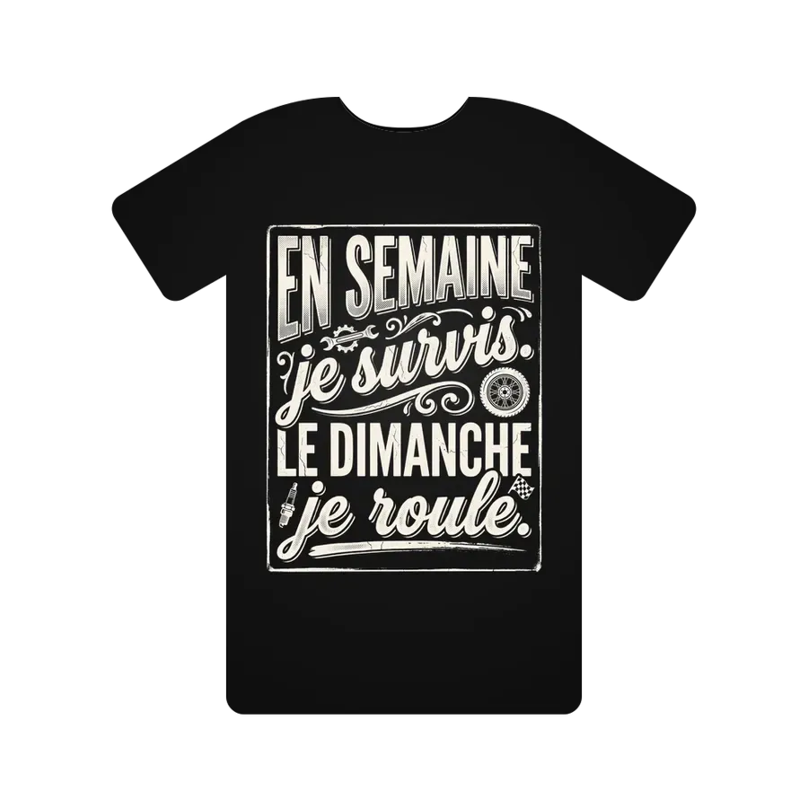 En semaine je survis. Le dimanche je roule.