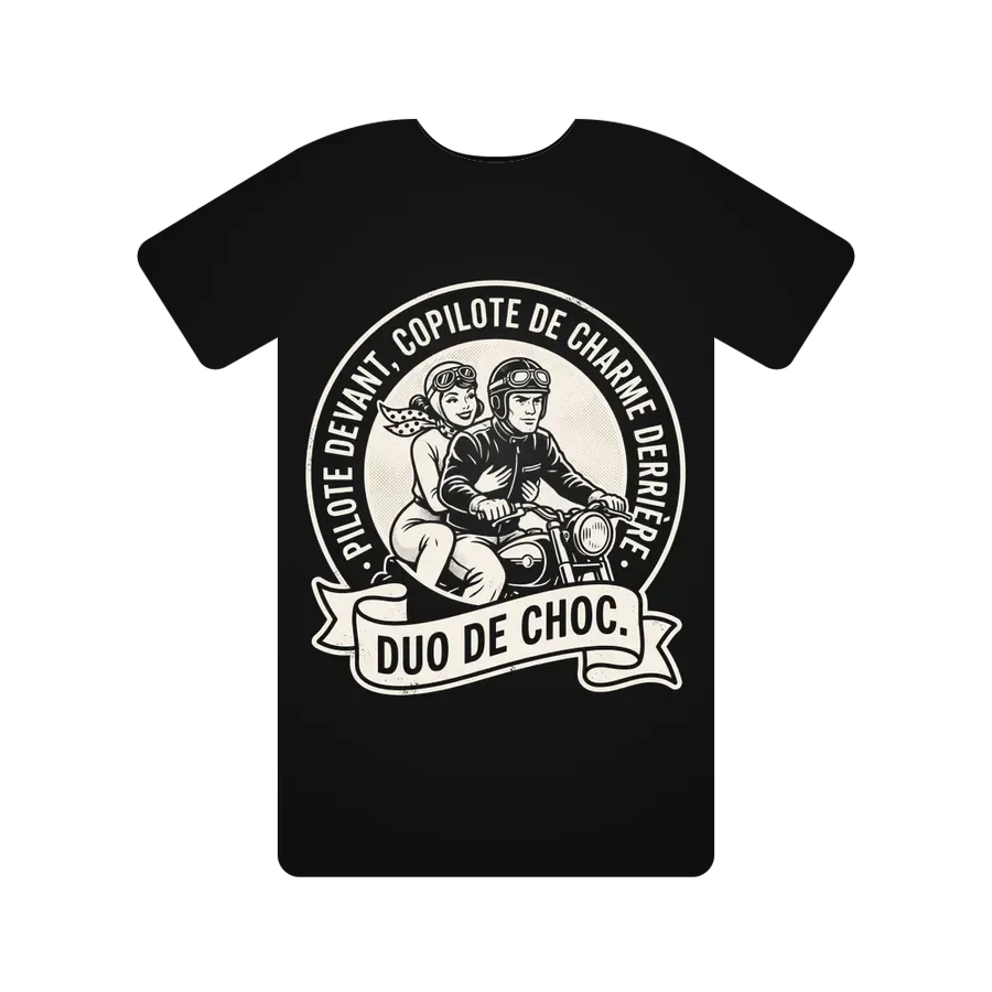 Pilote devant, copilote de charme derrière. Duo de choc.