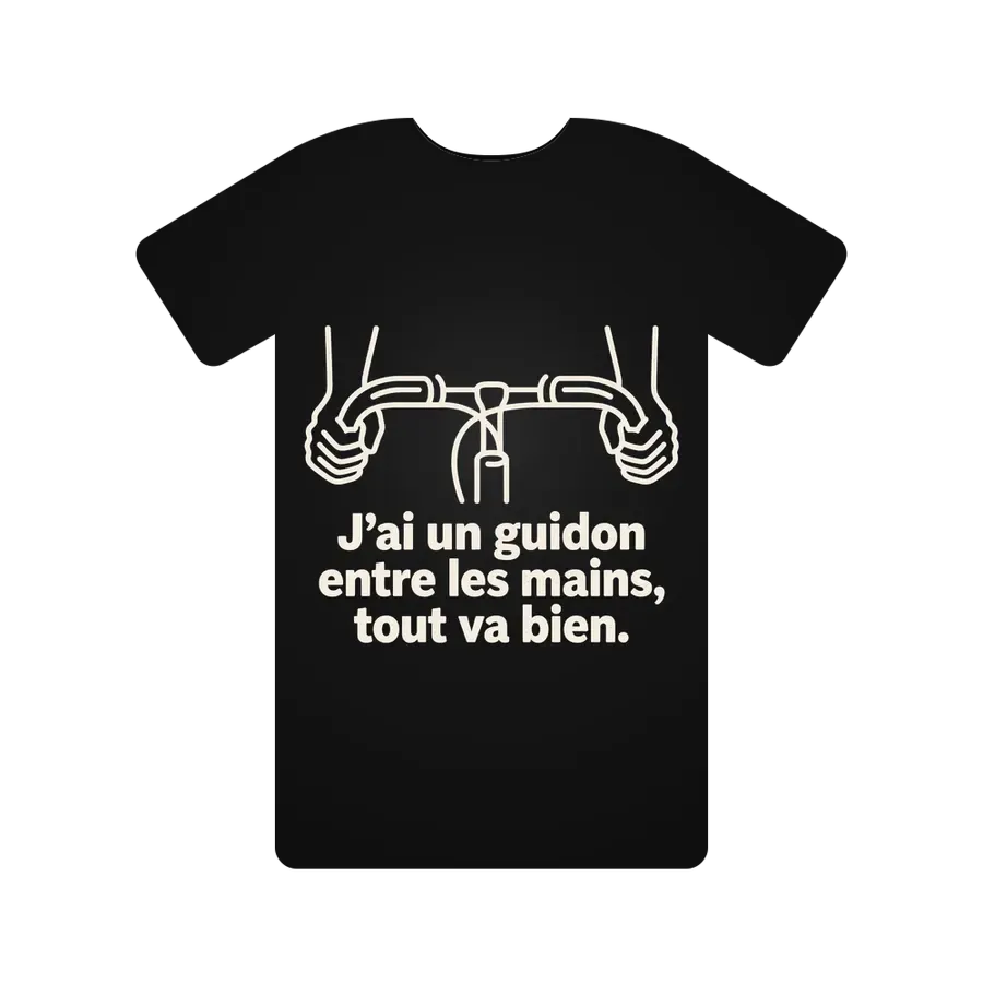 J'ai un guidon entre les mains, tout va bien.