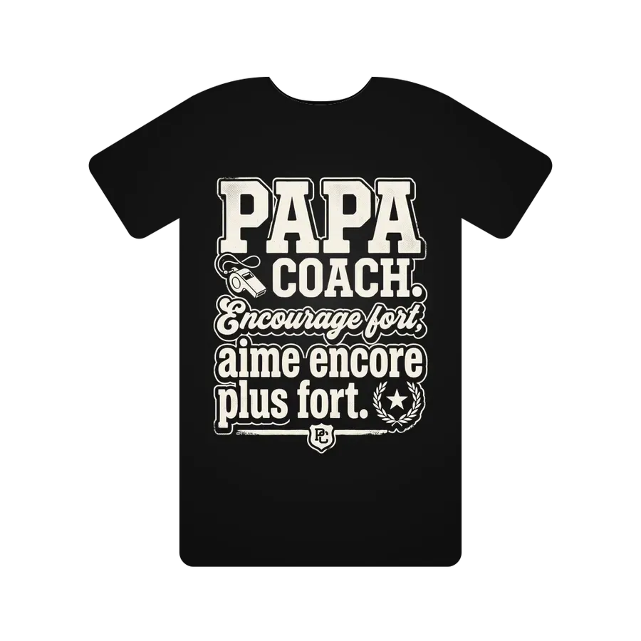 PAPA COACH. Encourage fort, aime encore plus fort.