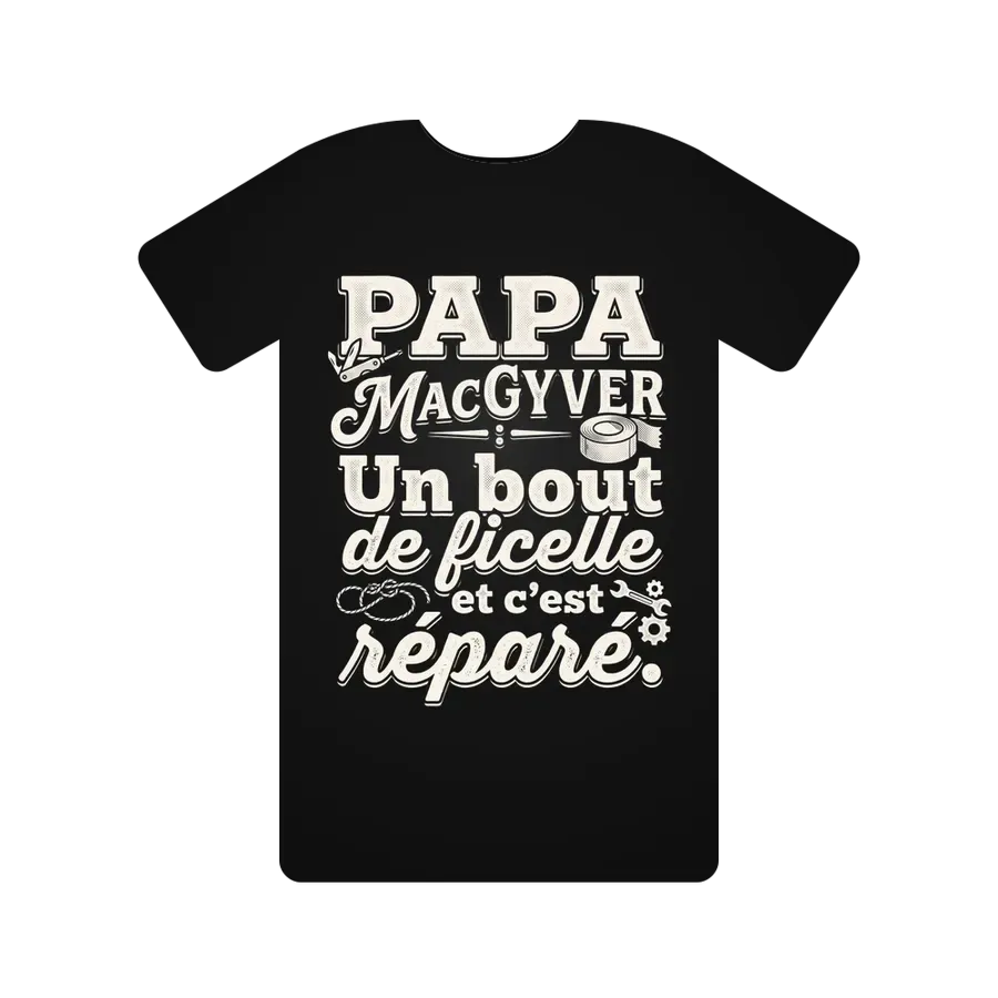 Papa MacGyver : Un bout de ficelle et c'est réparé.