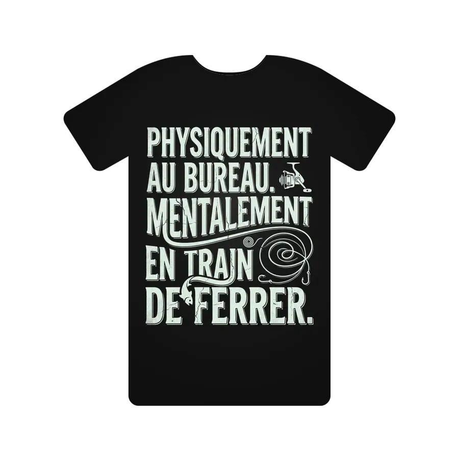 Physiquement au bureau. Mentalement en train de ferrer.