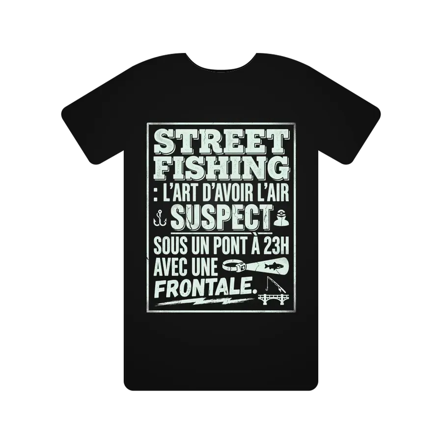 STREET FISHING : L'ART D'AVOIR L'AIR SUSPECT SOUS UN PONT À 23H AVEC UNE FRONTALE.