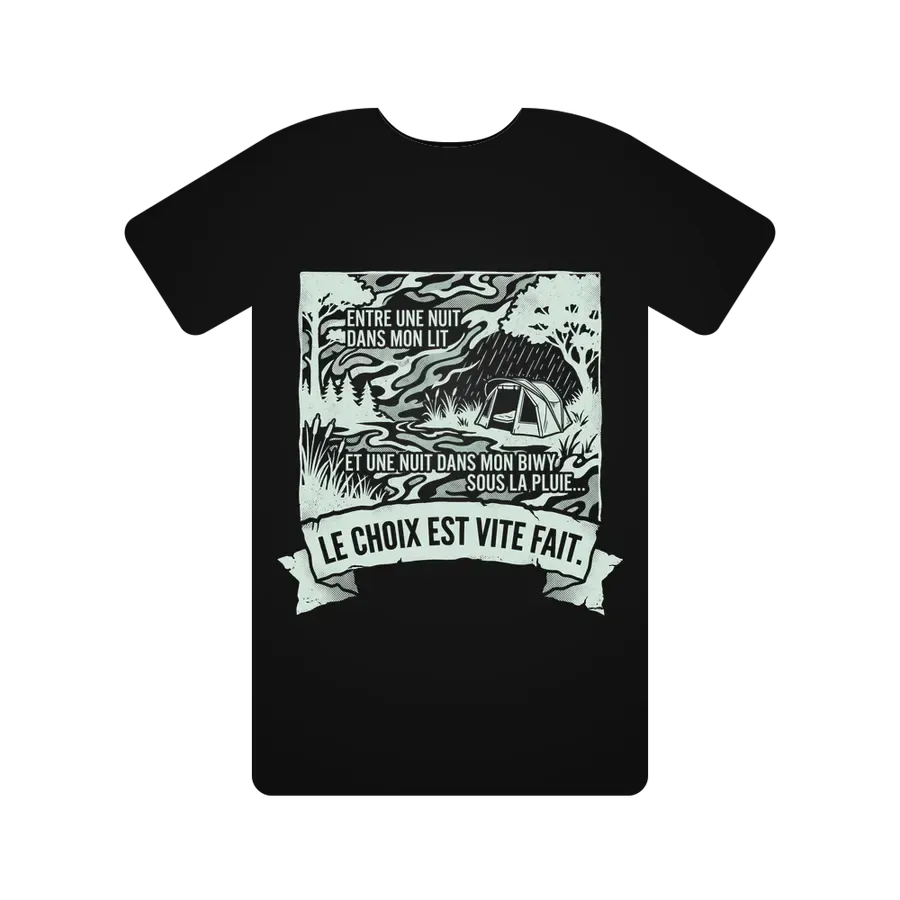 ENTRE UNE NUIT DANS MON LIT ET UNE NUIT DANS MON BIWY SOUS LA PLUIE... LE CHOIX EST VITE FAIT.