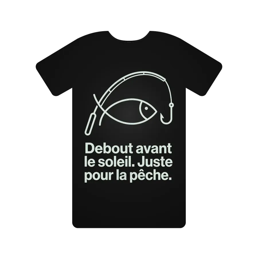 Debout avant le soleil. Juste pour la pêche.