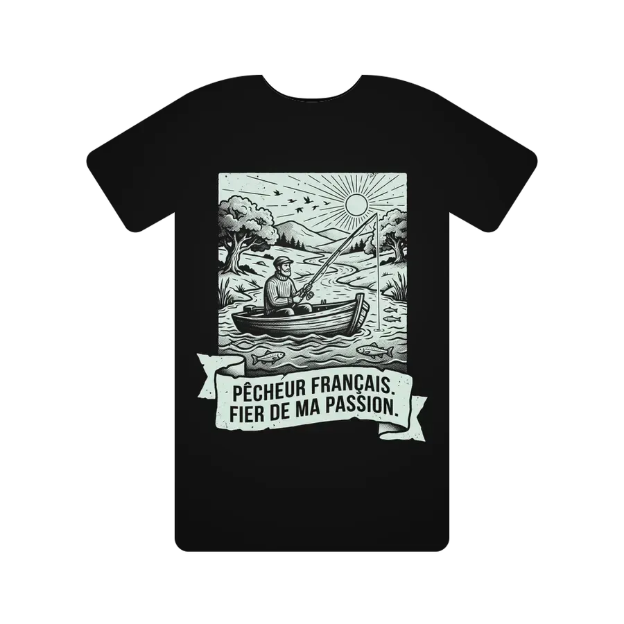 Pêcheur Français. Fier de ma passion.