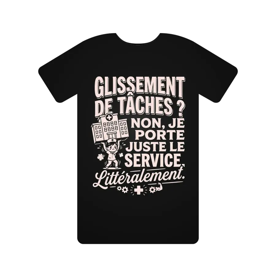 Glissement de tâches ? Non, je porte juste le service. Littéralement.