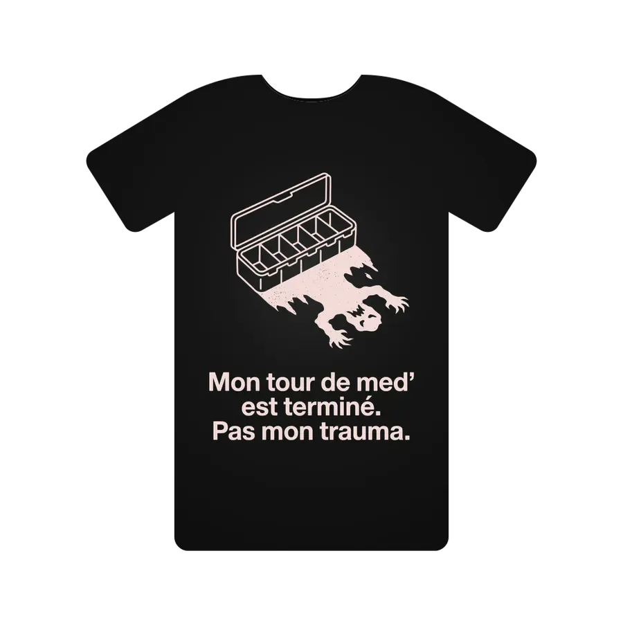 Mon tour de med' est terminé. Pas mon trauma.