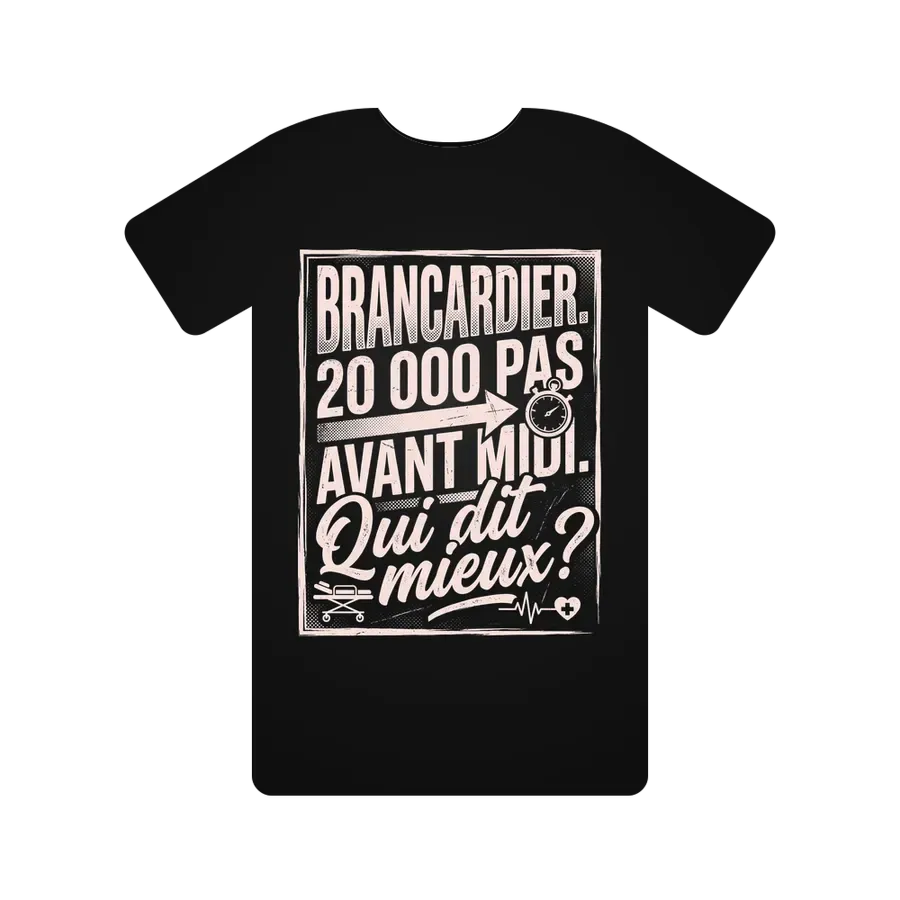 Brancardier. 20 000 pas avant midi. Qui dit mieux ?