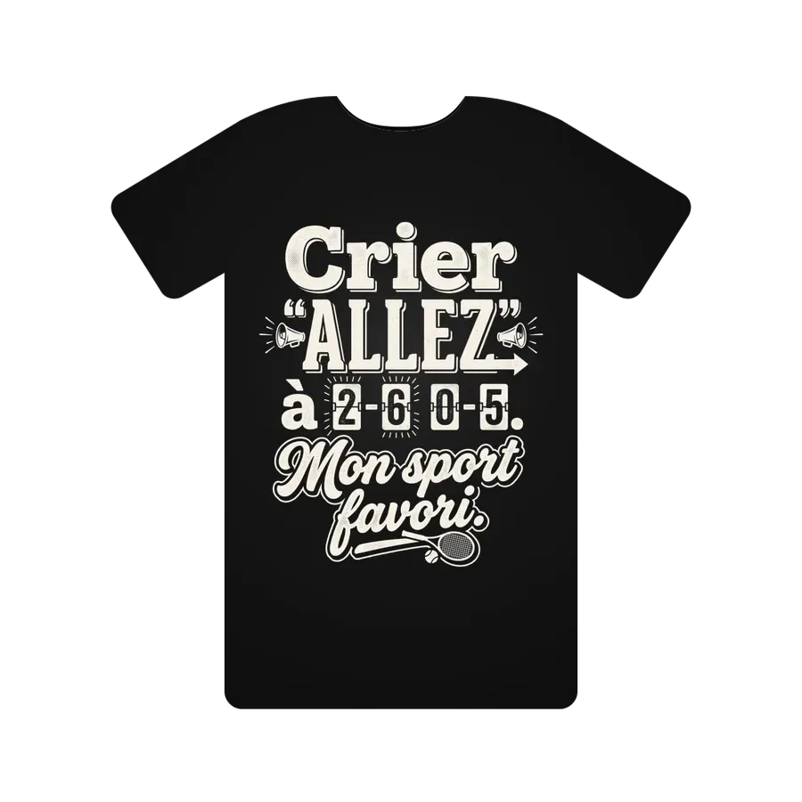 Crier 'ALLEZ' à 2-6 0-5. Mon sport favori.