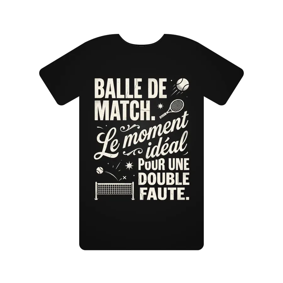 Balle de match. Le moment idéal pour une double faute.