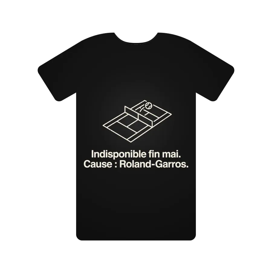 Indisponible fin mai. Cause : Roland-Garros.